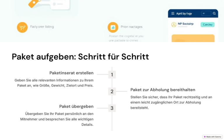 3_Paket aufgeben: Schritt für Schritt