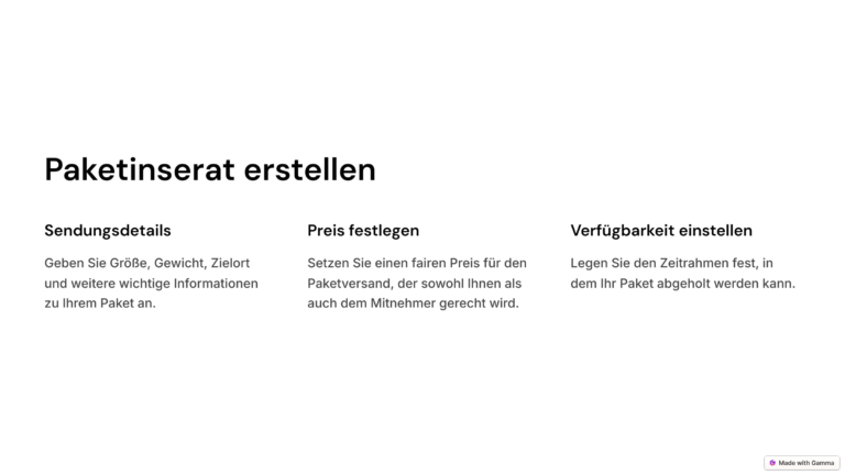 4_Paketinserat erstellen